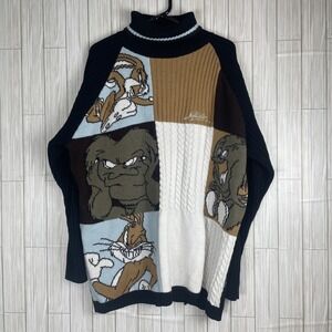 VINTAGEStudio Southpole Looney Tunes Gossamer Bugs Bunny Turtleneck Sweater XXXL